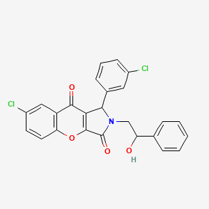 7-Chloro-1-(3-chlorophenyl)-2-(2-hydroxy-2-phenylethyl)-1,2-dihydrochromeno[2,3-c]pyrrole-3,9-dione