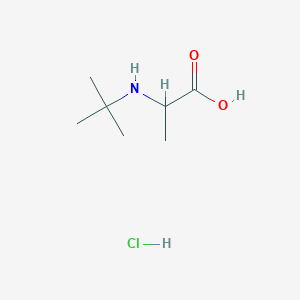 molecular formula C7H16ClNO2 B1407819 2-(Tert-butylamino)propanoic acid hydrochloride CAS No. 2102330-24-3