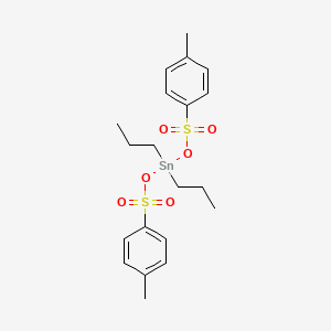 Bis[(4-methylbenzene-1-sulfonyl)oxy](dipropyl)stannane