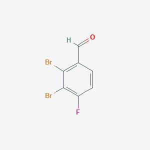 molecular formula C7H3Br2FO B1407820 2,3-Dibromo-4-fluorobenzaldehyde CAS No. 1806327-68-3