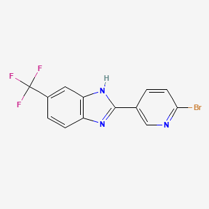 2-(6-Bromo-pyridin-3-yl)-5-trifluoromethyl-1H-benzoimidazole