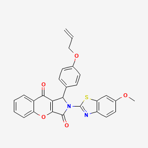 2-(6-Methoxy-1,3-benzothiazol-2-yl)-1-[4-(prop-2-en-1-yloxy)phenyl]-1,2-dihydrochromeno[2,3-c]pyrrole-3,9-dione