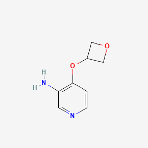 molecular formula C8H10N2O2 B1407824 4-(Oxetan-3-yloxy)pyridin-3-amine CAS No. 1447958-15-7