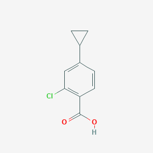 molecular formula C10H9ClO2 B1407826 Acide 2-chloro-4-cyclopropylbenzoïque CAS No. 1237104-36-7