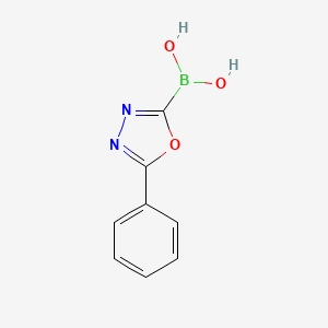 (5-Phenyl-1,3,4-oxadiazol-2-yl)boronic acid