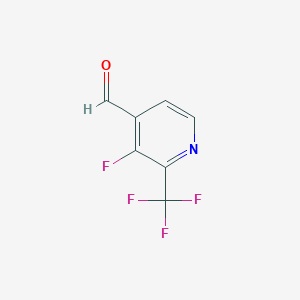 molecular formula C7H3F4NO B1407829 3-氟-2-(三氟甲基)异烟酰醛 CAS No. 1227574-90-4