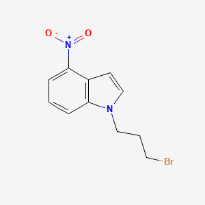 molecular formula C11H11BrN2O2 B1407836 1-(3-溴丙基)-4-硝基-1H-吲哚 CAS No. 1356618-97-7