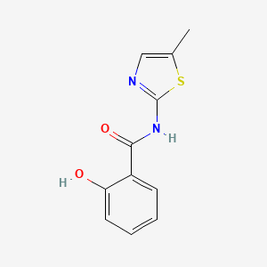 molecular formula C11H10N2O2S B14078368 2-hydroxy-N-(5-methylthiazol-2-yl)benzamide 