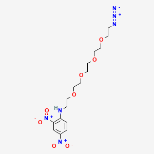 molecular formula C16H24N6O8 B14078427 14-Azido-N-(2,4-dinitrophenyl)-3,6,9,12-tetraoxatetradecan-1-amine 