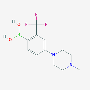 (4-(4-Methylpiperazin-1-yl)-2-(trifluoromethyl)phenyl)boronic acid