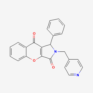 1-Phenyl-2-(pyridin-4-ylmethyl)-1,2-dihydrochromeno[2,3-c]pyrrole-3,9-dione