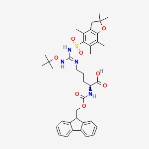 B1407848 (S)-Fmoc-2-amino-5-[(N'-Pbf-N''-tert-butoxy)-guanidino]-pentanoic acid CAS No. 1060769-55-2