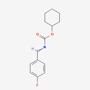 molecular formula C14H16FNO2 B14078484 (4-Fluoro-benzylidene)-carbamic acid cyclohexyl ester 