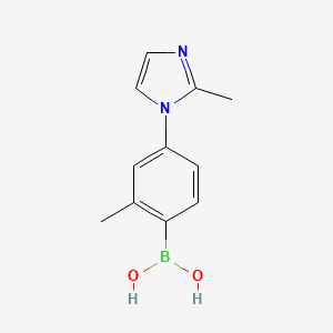 (2-Methyl-4-(2-methyl-1H-imidazol-1-yl)phenyl)boronic acid