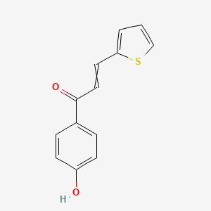 molecular formula C13H10O2S B14078517 1-(4-Hydroxyphenyl)-3-thiophen-2-ylprop-2-en-1-one 