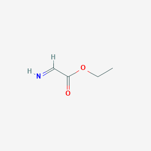 molecular formula C4H7NO2 B14078538 Acetic acid, imino-, ethyl ester CAS No. 101706-25-6