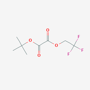 molecular formula C8H11F3O4 B1407857 2,2,2-三氟乙基草酸叔丁酯 CAS No. 1803582-93-5