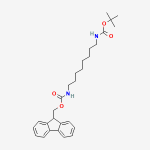 molecular formula C28H38N2O4 B14078570 tert-butyl N-(8-{[(9H-fluoren-9-ylmethoxy)carbonyl]amino}octyl)carbamate 