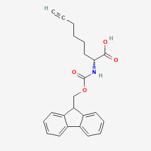 molecular formula C23H23NO4 B14078585 (R)-Fmoc-2-Aminooct-7-ynoic acid 