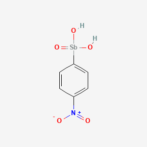 (4-Nitrophenyl)stibonic acid