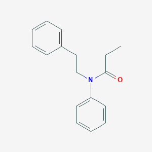 molecular formula C17H19NO B14078587 N-Phenethyl-N-phenylpropionamide 