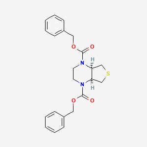 dibenzyl (4aR,7aS)-hexahydrothieno[3,4-b]pyrazine-1,4-dicarboxylate