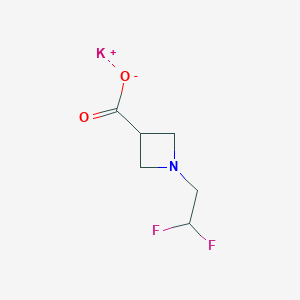 Potassium 1-(2,2-difluoroethyl)azetidine-3-carboxylate