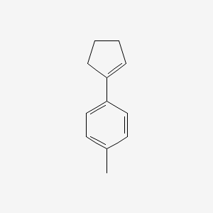 molecular formula C12H14 B14078656 1-(Cyclopent-1-en-1-yl)-4-methylbenzene CAS No. 827-56-5