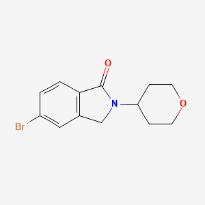 molecular formula C13H14BrNO2 B1407866 5-溴-2-(四氢-2H-吡喃-4-基)异吲哚啉-1-酮 CAS No. 1614234-06-8