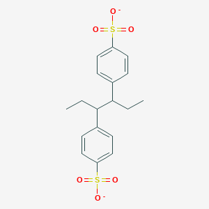 molecular formula C18H20O6S2-2 B14078666 dipotassium 4,4'-(3,4-Hexanediyl)dibenzenesulfonate 