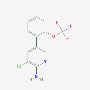 3-Chloro-5-(2-(trifluoromethoxy)phenyl)pyridin-2-amine