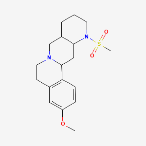 3-Methoxy-12-methylsulfonyl-5,6,8,8a,9,10,11,12a,13,13a-decahydroisoquinolino[2,1-g][1,6]naphthyridine