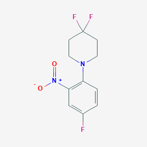 5-Fluoro-2-(4,4-difluoropiperidin-1-yl)nitrobenzene