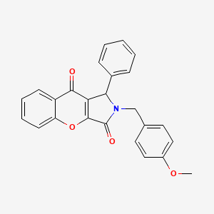 2-(4-Methoxybenzyl)-1-phenyl-1,2-dihydrochromeno[2,3-c]pyrrole-3,9-dione