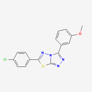 6-(4-Chlorophenyl)-3-(3-methoxyphenyl)[1,2,4]triazolo[3,4-b][1,3,4]thiadiazole