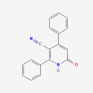 3-Pyridinecarbonitrile, 1,6-dihydro-6-oxo-2,4-diphenyl-