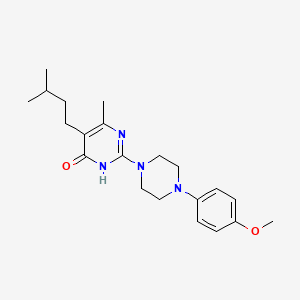 2-[4-(4-methoxyphenyl)piperazin-1-yl]-6-methyl-5-(3-methylbutyl)pyrimidin-4(3H)-one