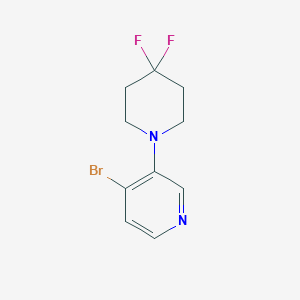 molecular formula C10H11BrF2N2 B1407880 4-Bromo-3-(4,4-difluoropiperidin-1-yl)pyridine CAS No. 1707581-06-3