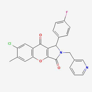 7-Chloro-1-(4-fluorophenyl)-6-methyl-2-(pyridin-3-ylmethyl)-1,2-dihydrochromeno[2,3-c]pyrrole-3,9-dione