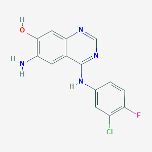 6-Amino-4-[(3-chloro-4-fluorophenyl)amino]-7-quinazolinol