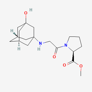 molecular formula C18H28N2O4 B14078894 Vildagliptin Carboxylic Acid Methyl Ester 