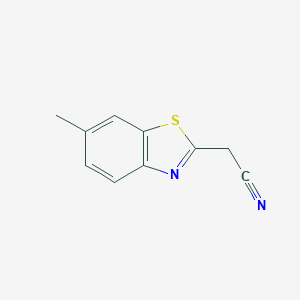molecular formula C10H8N2S B140789 2-(6-Methyl-1,3-benzothiazol-2-yl)acetonitrile CAS No. 157764-13-1