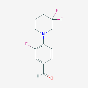 3-Fluoro-4-(3,3-difluoropiperidin-1-yl)benzaldehyde