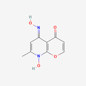 (5E)-8-Hydroxy-5-hydroxyimino-7-methylpyrano(2,3-b)pyridin-4-one