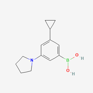 (3-Cyclopropyl-5-(pyrrolidin-1-yl)phenyl)boronic acid