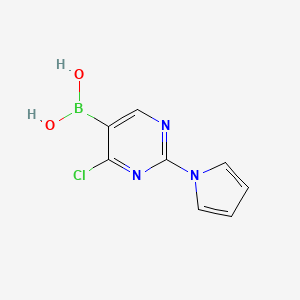 (4-Chloro-2-(1H-pyrrol-1-yl)pyrimidin-5-yl)boronic acid