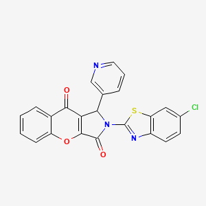 2-(6-Chloro-1,3-benzothiazol-2-yl)-1-(pyridin-3-yl)-1,2-dihydrochromeno[2,3-c]pyrrole-3,9-dione