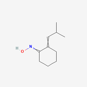 Cyclohexanone, 2-(2-methylpropylidene)-, oxime