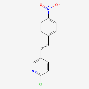 2-chloro-5-[(E)-2-(4-nitrophenyl)ethenyl]pyridine