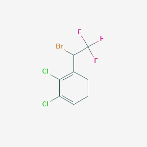 molecular formula C8H4BrCl2F3 B1407900 1-(1-Bromo-2,2,2-trifluoroethyl)-2,3-dichlorobenzene CAS No. 1416980-65-8